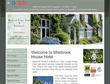 Tablet Screenshot of milebrookhouse.co.uk